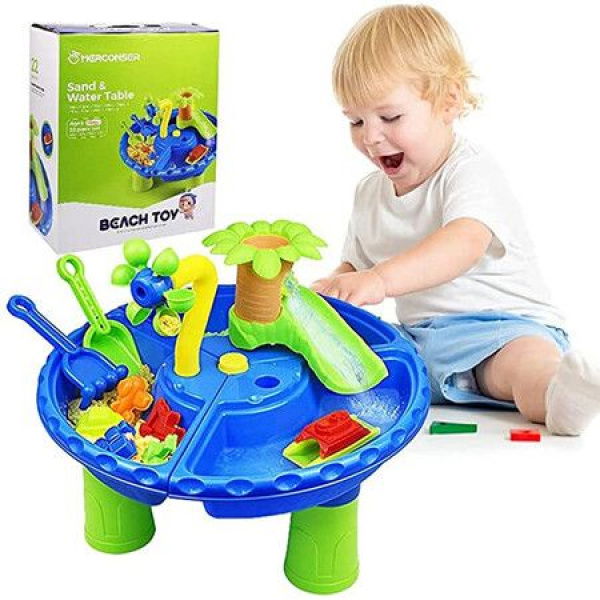 Beach Toys Set 3 In 1 Sand And Water Table Summer Toys Toddler Outdoor Toys Beach Toys Sand Table Water Play For Kids