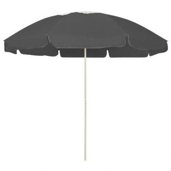 Beach Umbrella Anthracite 240 Cm