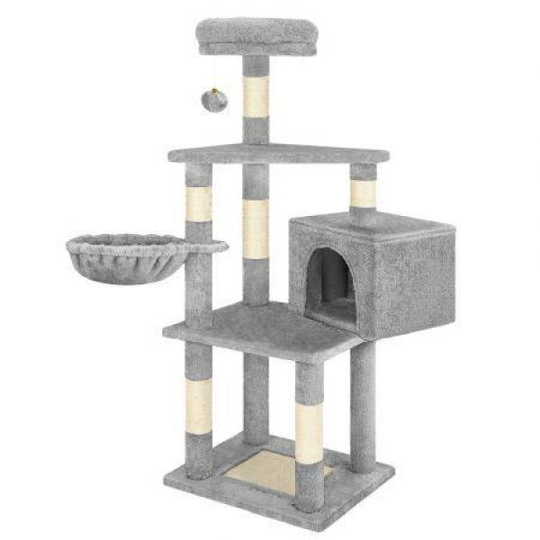 BEASTIE Cat Tree Scratcher Wood Scratching Post Tower Condo House Furniture 130