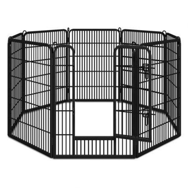 Beastie Dog Playpen Pet Fence Metal Panel Enclosure Puppy Exercise Pen 40