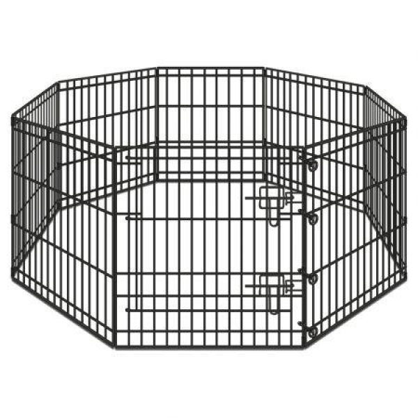 BEASTIE Dog Playpen Pet Metal Fence 8-Panel Enclosure Puppy Exercise Pen 30