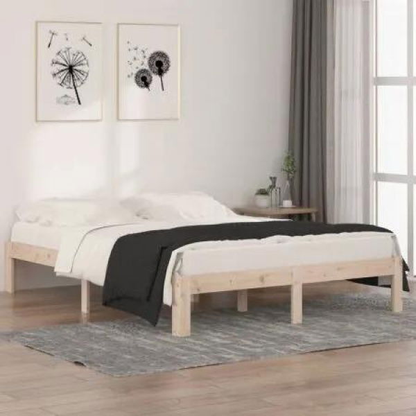 Bed Frame Solid Wood 150x200 cm