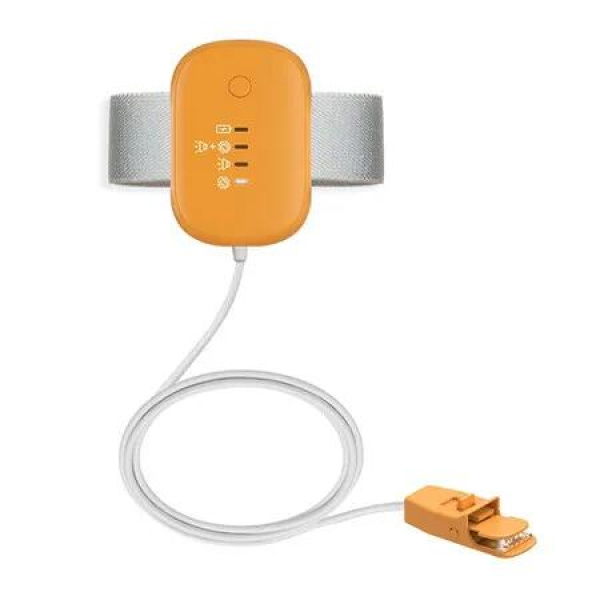 Bed Wetting Alarm for Kids, USB Rechargeable, Pee Alarms with Loud Sound and Strong Vibration, Potty Training for Children, Orange