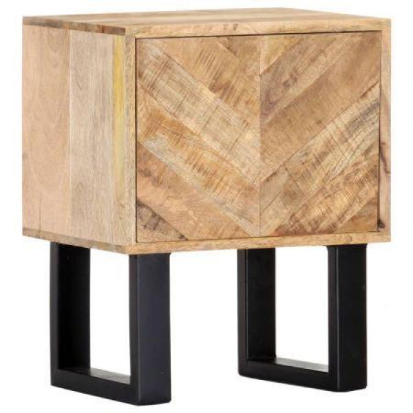 Bedside Cabinet 40x30x50 Cm Solid Mango Wood