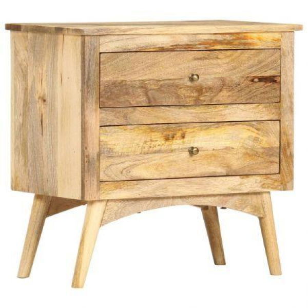 Bedside Cabinet 65x35x60 cm Solid Mango Wood