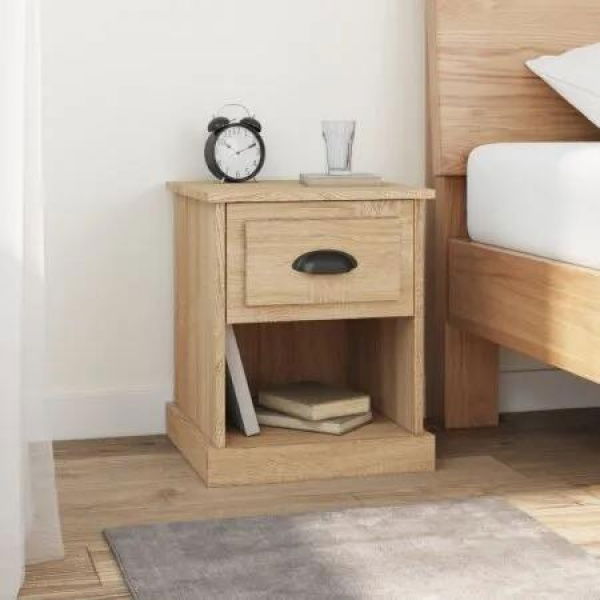 Bedside Cabinets 2 pcs Sonoma Oak 39x39x47.5 cm Engineered Wood