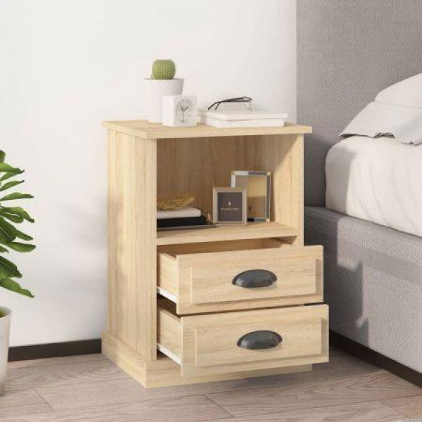 Bedside Cabinets 2 Pcs Sonoma Oak 43x36x60 Cm