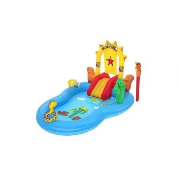 Bestway Wild West Kids Play Inflatable Above Ground Swimming Pool