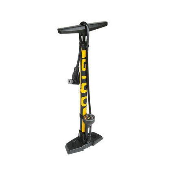 Bicycle Ergonomic Bike Floor Pump With Gauge & Smart Valve Head 160 Psi Automatically Reversible Presta And Schrader.