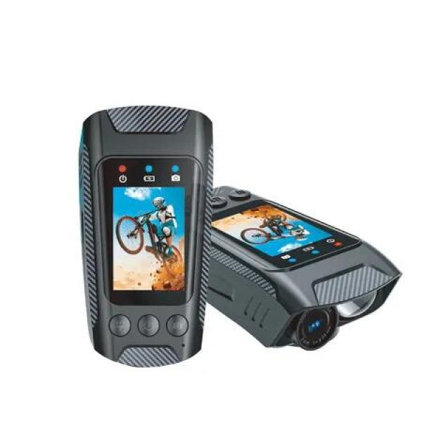 Bicycle Mirror, Bicycle Camera with 4K Front Camera with 64G Memory Card, Headlight and Bell, IPX5 Waterproof Bicycle Camera, 145 Degree Wide Angle