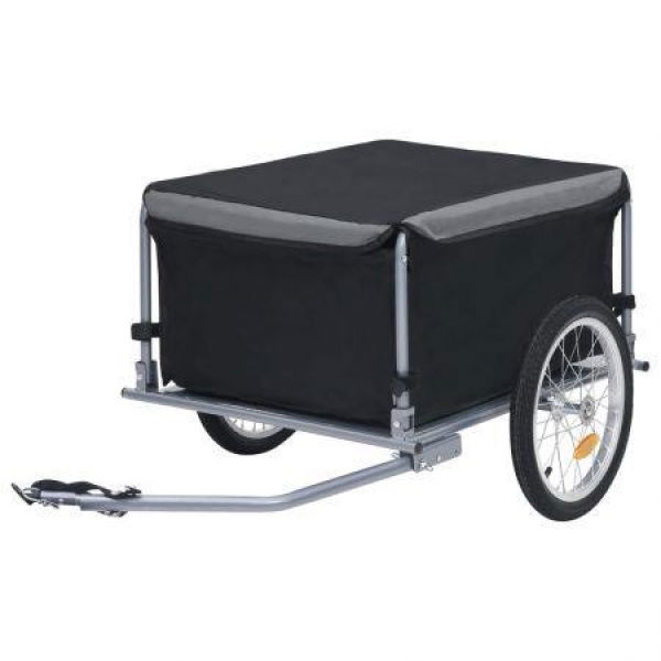 Bike Cargo Trailer Black And Grey 65 Kg