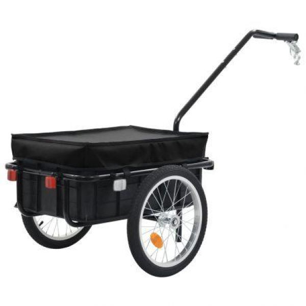 Bike Cargo Trailer/Hand Wagon 155x61x83 Cm Steel Black.