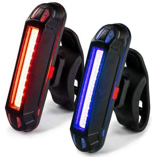 Bike Light High Lumens Super Bright Bicycle Light 6+4 Modes USB Rechargeable Bike Headlight & Tail Light Set Waterproof Safety Bike Front & Rear Light For Road Mountain Night Riding (2 Pack)