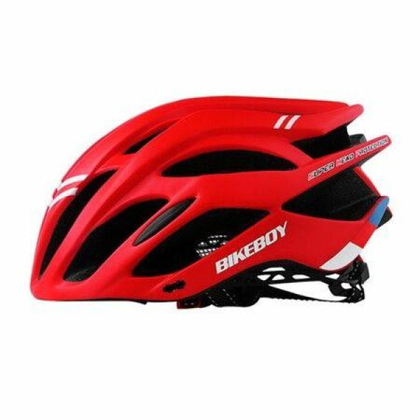 Bikeboy Bike Motorbike Helmet Men Women Adjustable MTB Riding Safety Hat Cap (Red)