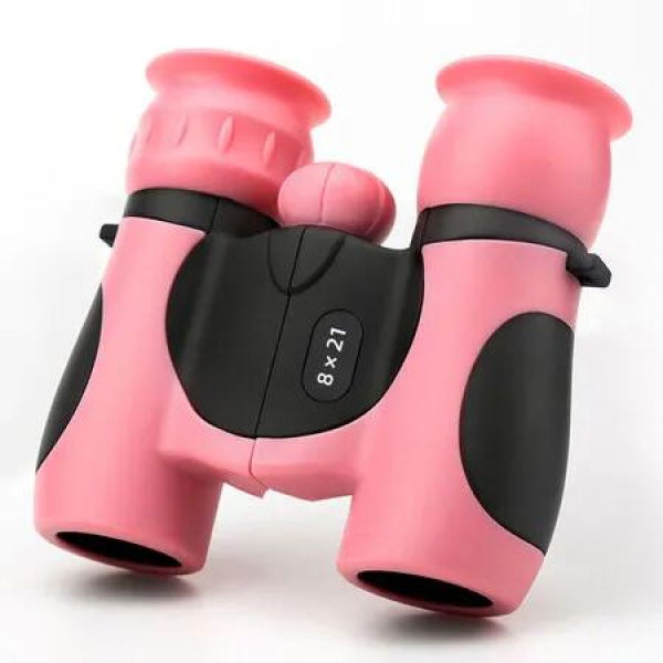 Binoculars 8Ã—21 Binoculars for Kids Ages 4-10 Years Old, Binoculars for Bird Watching,Outdoor Hand-Held Viewing Telescope(Pink)