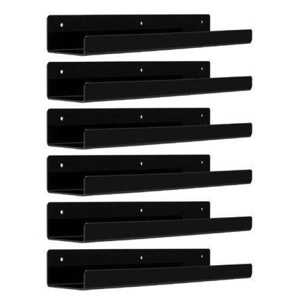 Black Acrylic Shelves for Storage,15