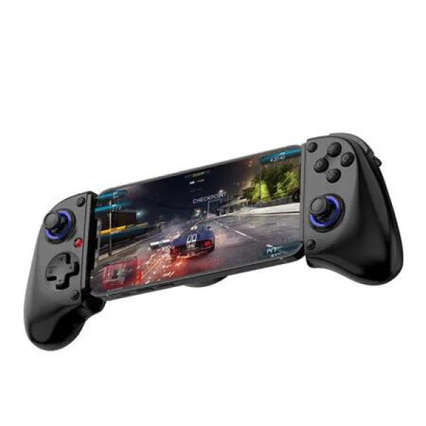 Black BSP-D11 Game Controller with Stretching Compatible with PC Android Apple Switch & Other Platforms