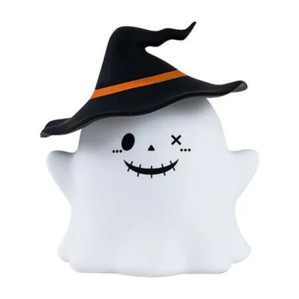 Black Halloween Ghost Pat Lamp Night Light USB Charging RGB Ideal For Halloween Decorations And Gifts