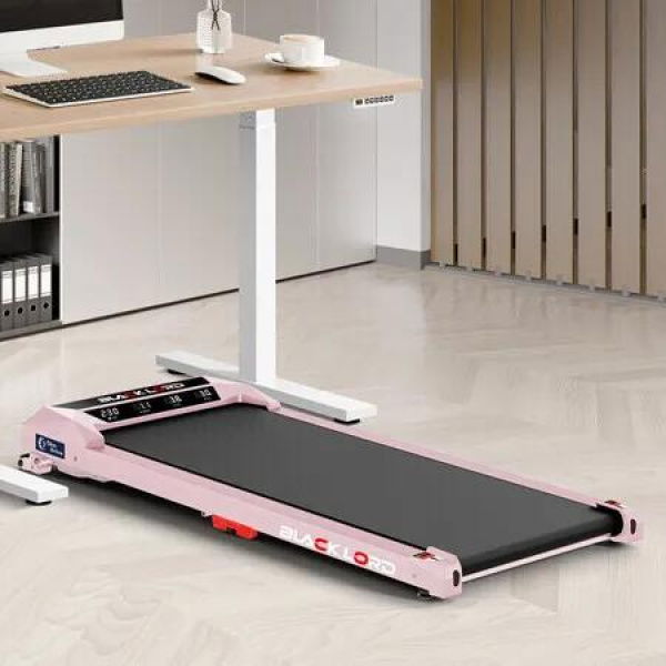 BLACK LORD Treadmill Electric Walking Pad Under Desk Home Fitness Incline Pink