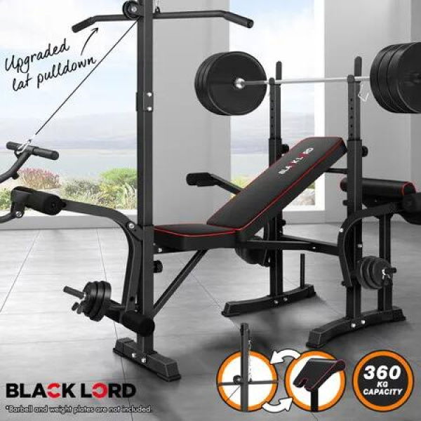 BLACK LORD Weight Bench 14in1 Press Multi-Station Fitness Home Gym Equipment