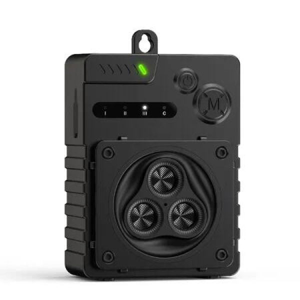 Black Professional Grade Dog Training Device Multifunctional Remote Control Anti-Barking USB Charging Outdoor Compatible