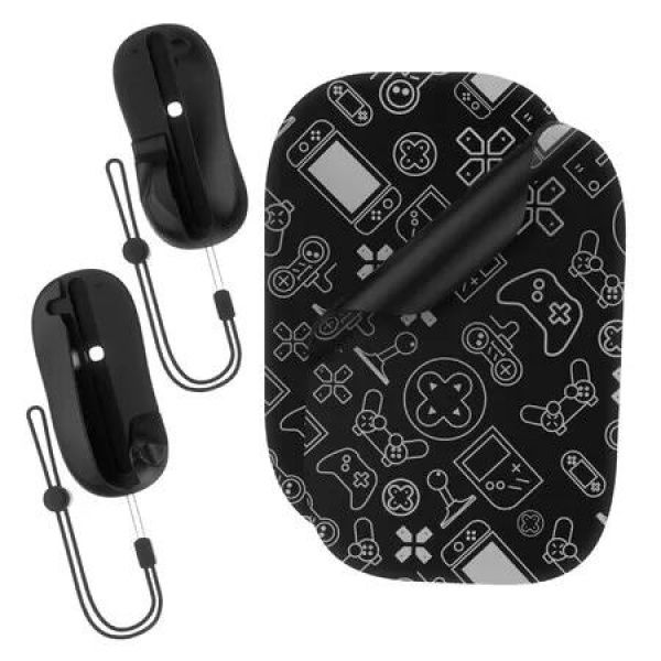 Black Switch 2 Magnetic Mouse Small Handle Portable Mouse Pad Set