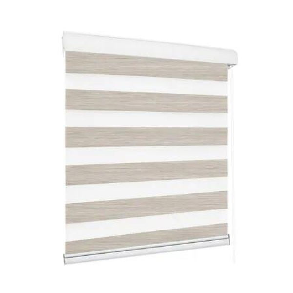 Blackout Zebra Roller Blind Curtains 60x210 Beige