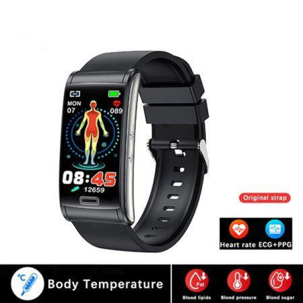 Blood Glucose Monitor Health Smartwatch Men ECG+PPG Blood Pressure Measurement IP68 Waterproof Sport Ladies Smartwatch.