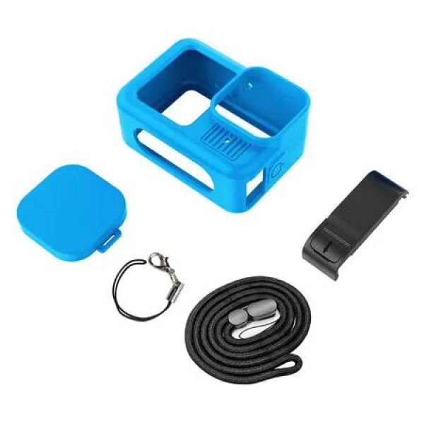 Blue 5 PCS Gopro13 Silicone Protective Cover Lens Cover Side Cover Hero AntiFall Shell
