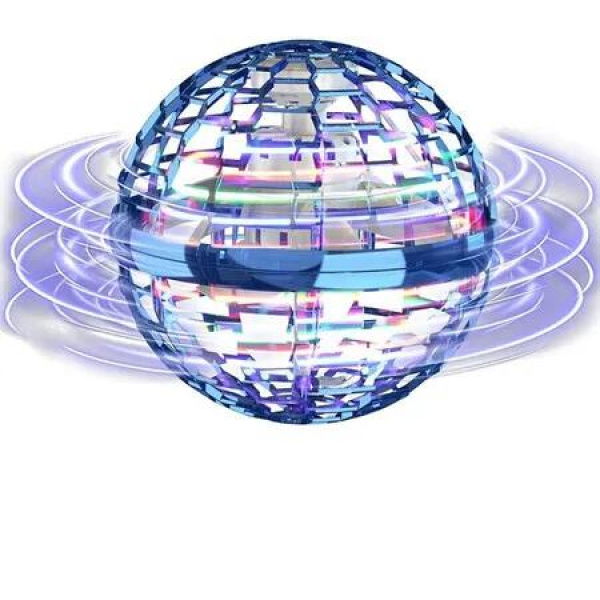 Blue Flying Orb Hover Boomerang Play Toys Hand Controlled Mini Drone Cosmic Globe Spin Outdoor Birthday Gifts Cool Stuff for Boys Girls Age 6-10