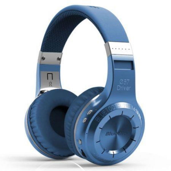 Bluedio Turbine Hurricane H+ (Plus) Bluetooth 4.1 Stereo Headphones FM Headset - Blue.