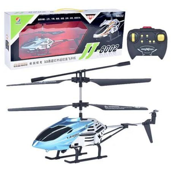 ï¼ˆBlueï¼‰Rechargeable Remote Control Helicopter, LED Light Modes, Altitude Hold, 3.5 Channel, Gyro Stabilizer,Remote Helicopter Toys for Boys and Girls