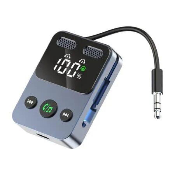 Bluetooth 5.3 Transmitter Receiver for Airplane,Dual Pairing Wireless Bluetooth Adapter Compatible 2 AirPods Headphones with Monitor