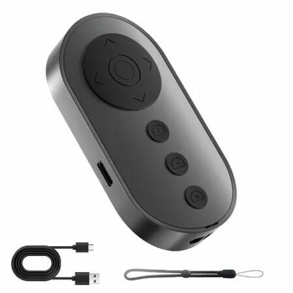 Bluetooth Camera Remote Shutter with Zoom and Front/Rear Camera Switch,Cllphone Remote Clicker for iOS Android,Wireless Video Scrolling for Tiktok