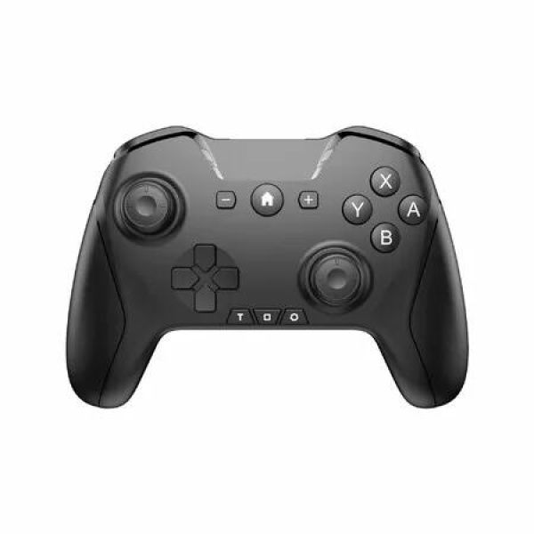 Bluetooth Controller for Switch/Mac/PC/Steam/Mobile Phone/iOS/Android/Apple Arcade MFi Games, Switch Pro Controller Wireless with Adjustable Dual Motion,Turbo,6-Axis (Black)