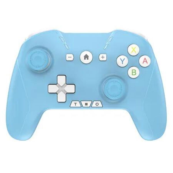 Bluetooth Controller for Switch/Mac/PC/Steam/Mobile Phone/iOS/Android/Apple Arcade MFi Games, Switch Pro Controller Wireless with Adjustable Dual Motion,Turbo,6-Axis (Blue)