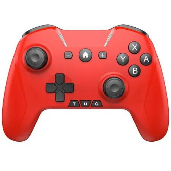 Bluetooth Controller for Switch/Mac/PC/Steam/Mobile Phone/iOS/Android/Apple Arcade MFi Games, Switch Pro Controller Wireless with Adjustable Dual Motion,Turbo,6-Axis (Red)