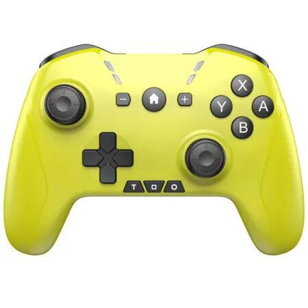 Bluetooth Controller for Switch/Mac/PC/Steam/Mobile Phone/iOS/Android/Apple Arcade MFi Games, Switch Pro Controller Wireless with Adjustable Dual Motion,Turbo,6-Axis (Yellow)