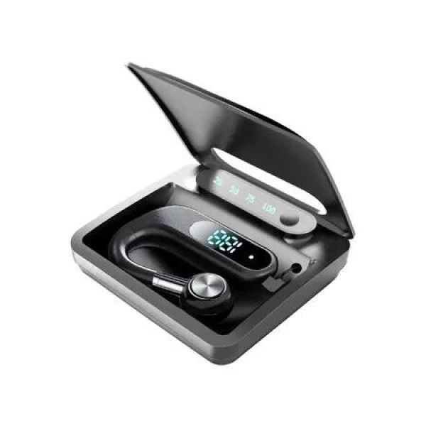 Bluetooth Headset, Portable Noise Reduction 5.3 Bluetooth Earpiece with 180 Degree Rotatable Mic Suitable for Business Driving Office(Black)