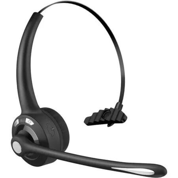 Bluetooth Headset,Wireless Headset with Noise Canceling Microphone for Trucker,On-Ear Bluetooth Headphone with Mute Mic for Work