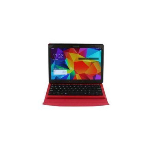 Bluetooth Keyboard PU Leather Case Cover For Samsung Galaxy Tab S 8.4 Inch T700 - Red.