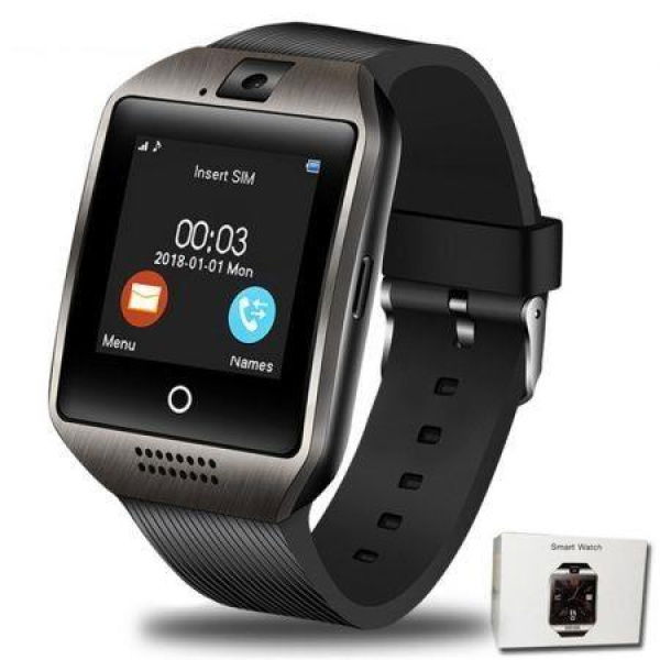 Bluetooth Smart Watch Q18 With Camera Support SIM TF Card Smartwach