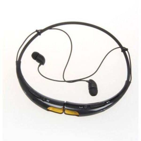 Bluetooth Wireless Handfree Earphone Stereo Headset For Samsung Iphone LG HTC - Black