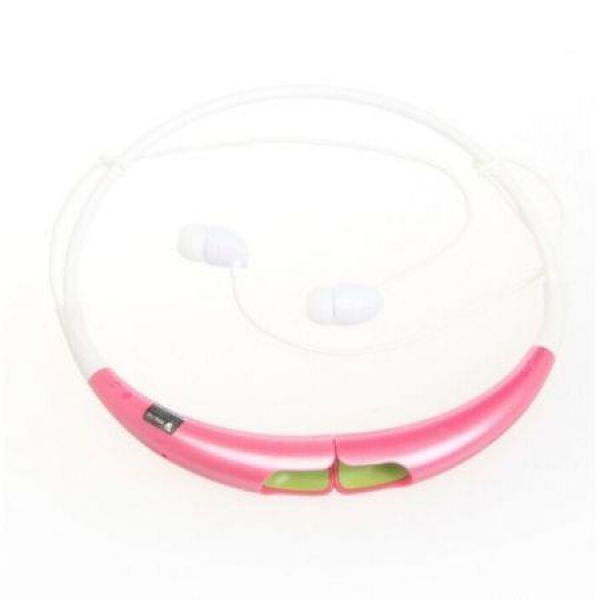 Bluetooth Wireless Handfree Earphone Stereo Headset For Samsung Iphone LG HTC - Rose