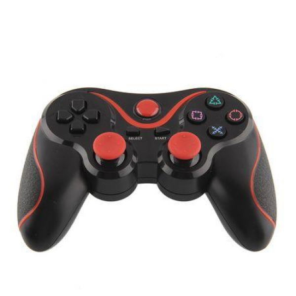 Bluetooth Wireless Joystick Game Controller For PS3 Black + Red.