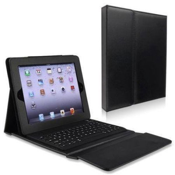 Bluetooth Wireless Keyboard Case Cover Stand For For IPad 2 3 4 - Black