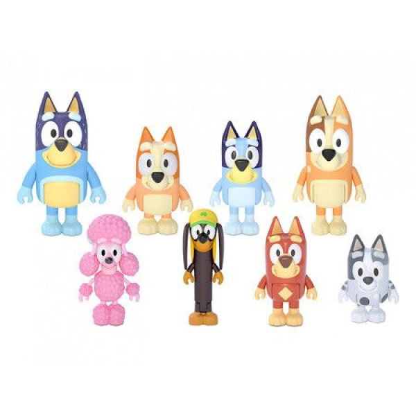 Bluey Family And Friends Action Figure Set 8 Pieces