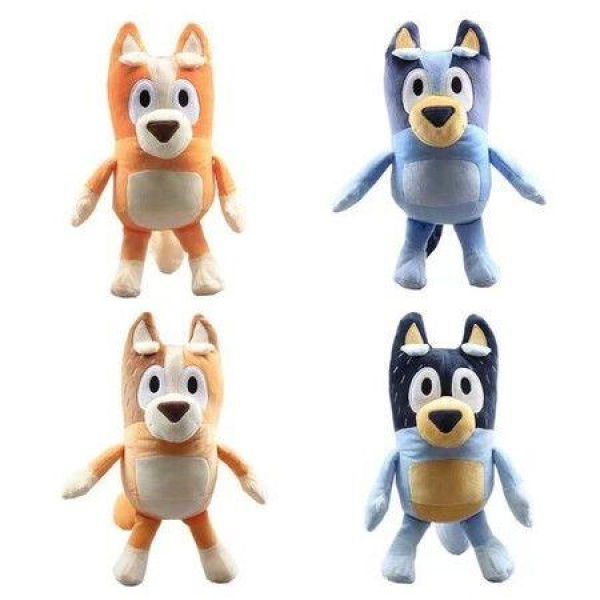 Bluey Heeler Family 28cm Plush Toy Set 4-Pack Soft Figures for Kids Perfect Gift for Bluey Fans