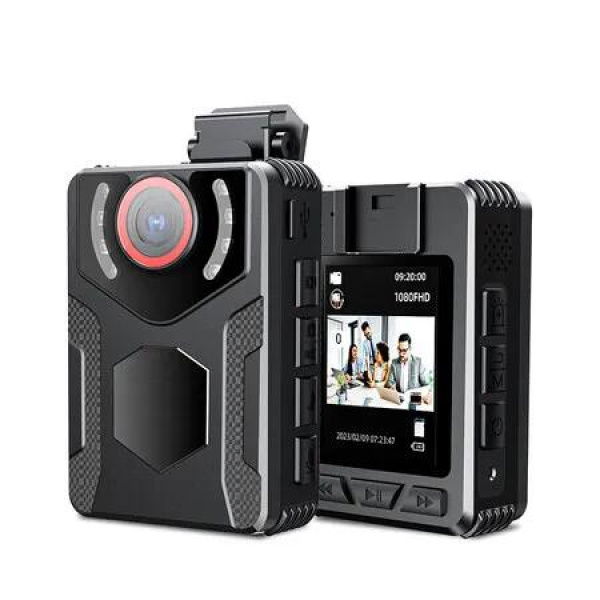 Body Camera with Audio and Video Recording, 1080P FHD Body Cam with Night Vision Video Recorder, 10HR Battery, 2.0 Inch Screen
