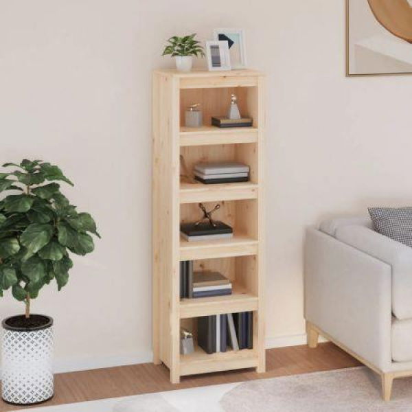 Book Cabinet 50x35x154 Cm Solid Wood Pine